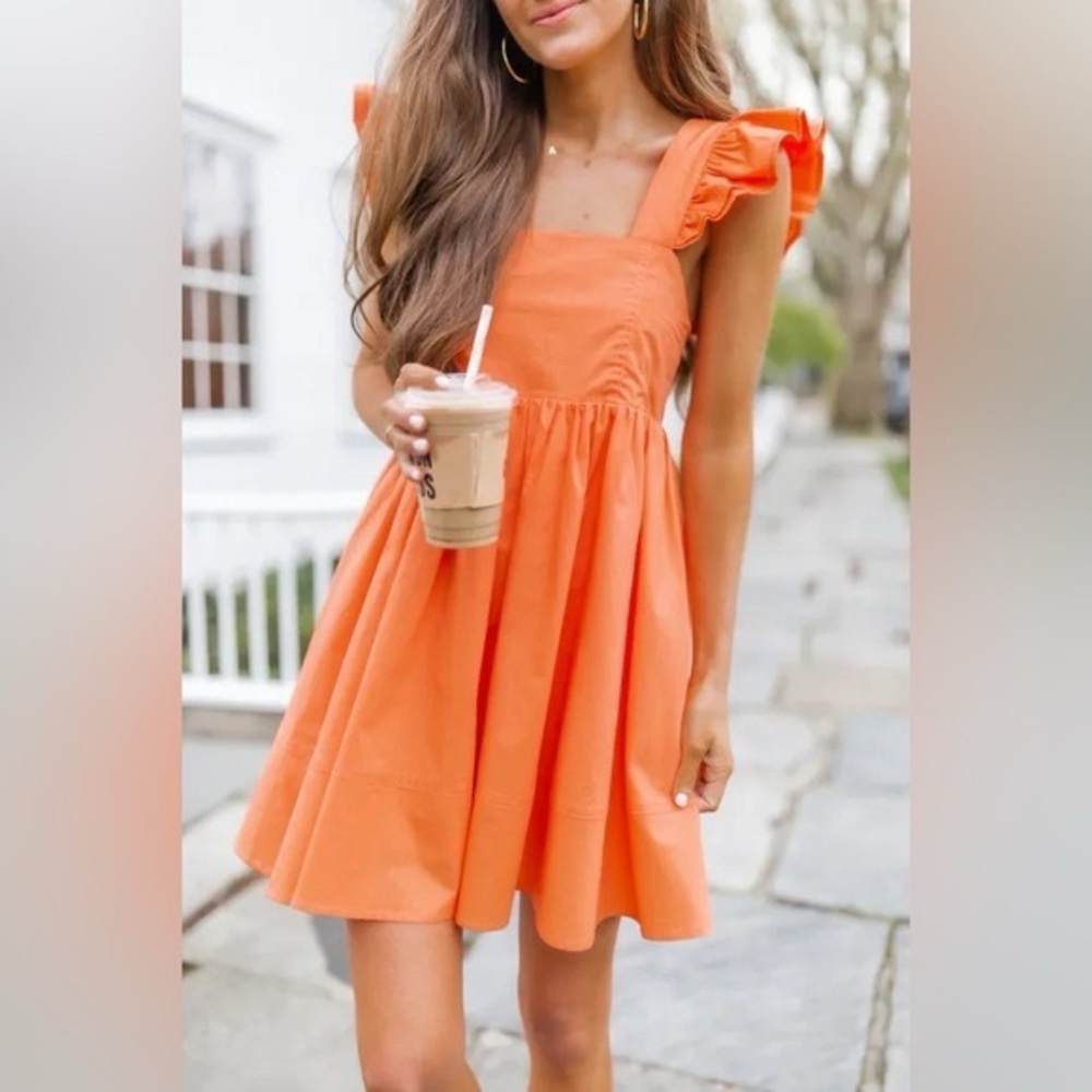 NWT Pink Lily x Caitlin Covincton Coral Dress